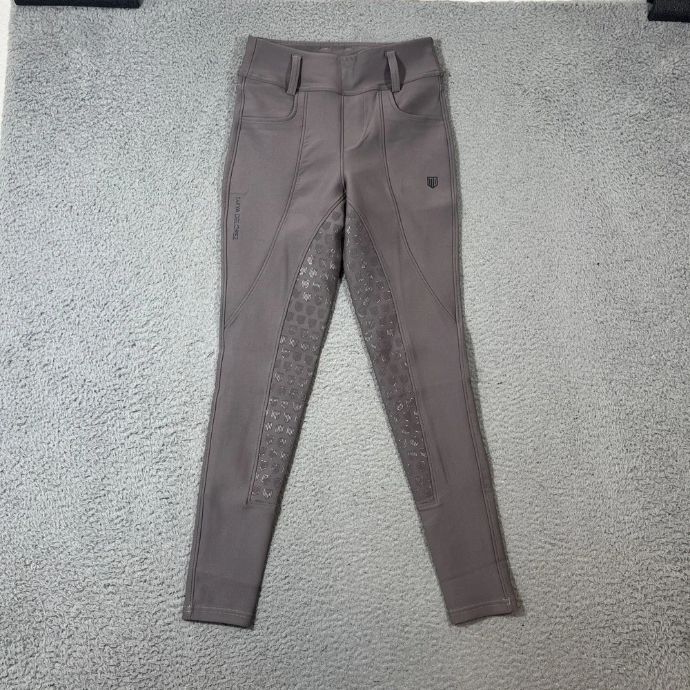 NWOT Maya Delorez Womens Sz S Mauve Beige Gretha Compression Breeches Never Worn - Picture 1 of 12